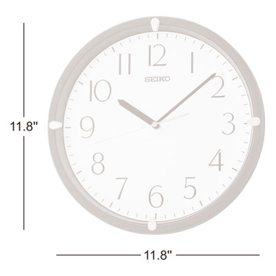 QHA007JLH Wall Clock, Black Matte