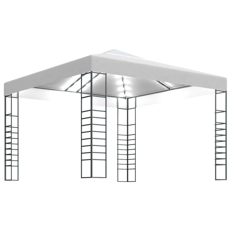 Nubieber 3m x 3m Steel Pop Up Gazebo, White