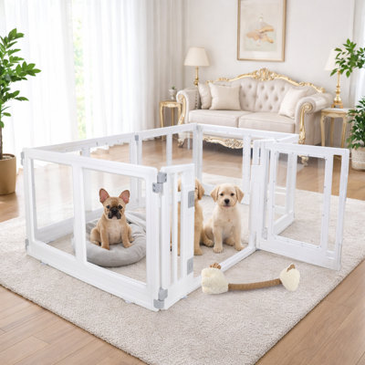 Acrylic Dog Playpen Large 35*70*23"