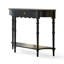 Console rétro en bois massif noir-1711271481