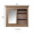 Hartlyn Mirror with Shelves