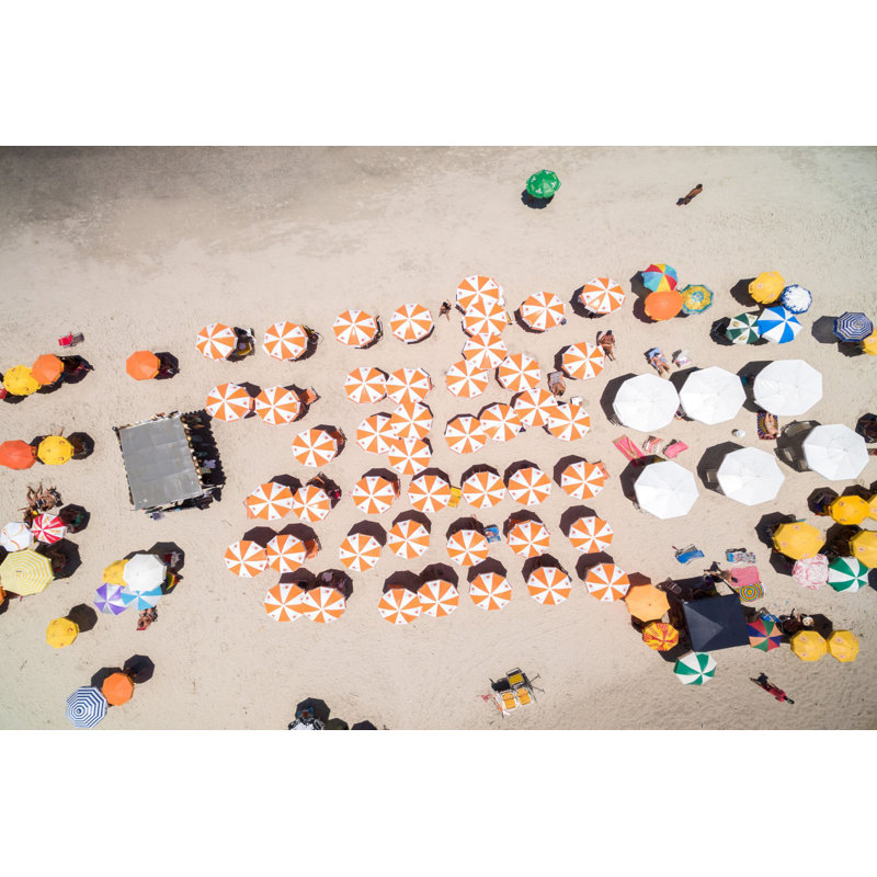 « multicolore parasols », reproduction d’art sur toile tendue, H 12 po x l 18 po x P 1,5 po