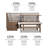 Bagwell 5–Person Upholstered Corner Breakfast Nook-78877566