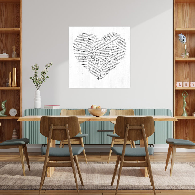 «Music Is Love», art contemporain abstrait, H 36 po x l 36 po
