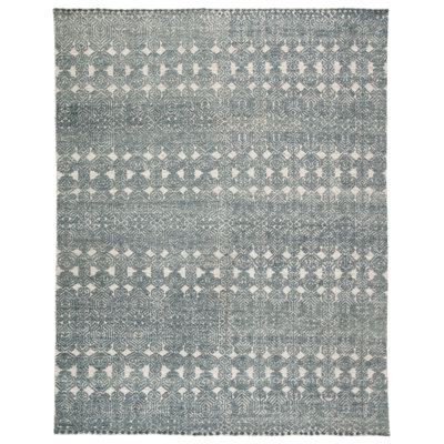 Cupertino Hand Knotted Wool Geometric Area Rug