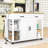 Extendable Kitchen Island with 2 Drawers, Storage Cabient and Built-In Power Outlet-817177882