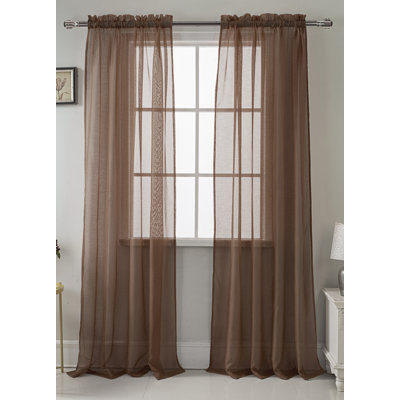 Landose Sheer Curtain Single Panel