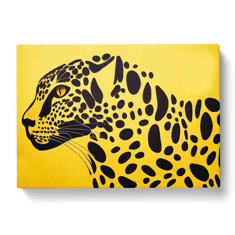 The Compelling Leopard Abstract - Wrapped Canvas, 35cm H x 50cm W x 3cm D