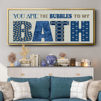 Bath Bubbles- Framed Canvas