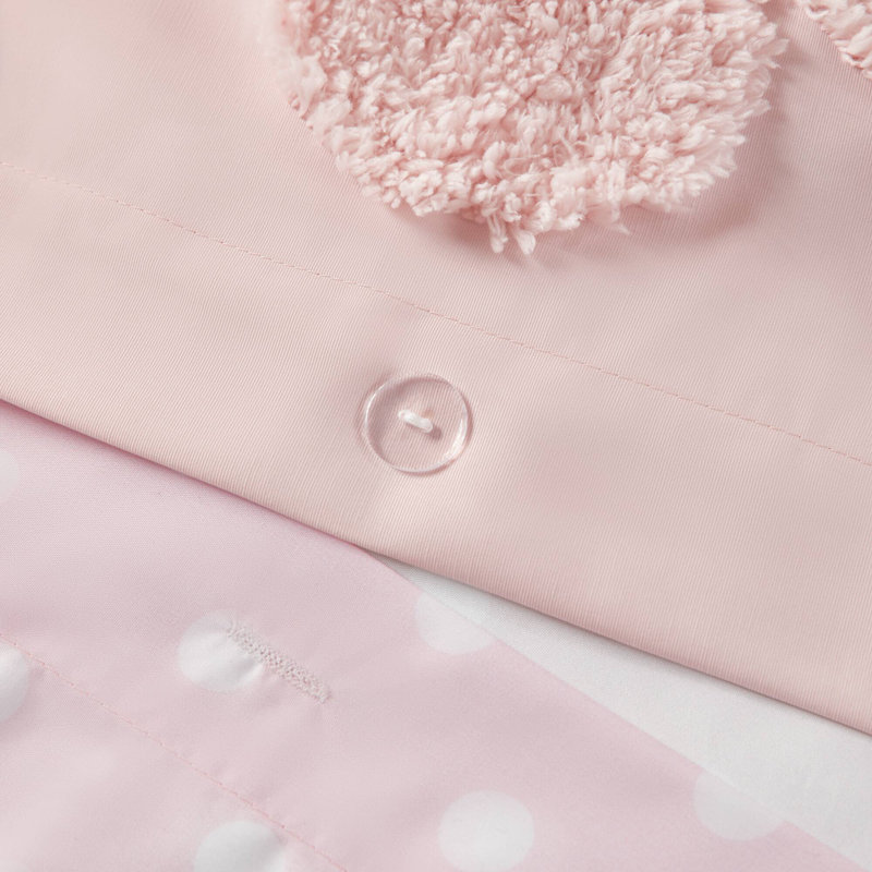 Ensembles de literie simple en chenille douce, rose floral réversible pour maison moderne