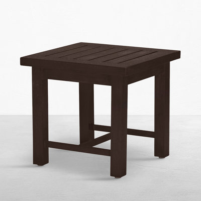 Club Aluminum Square Outdoor End Table