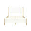 Structure de lit tapissier blanc moderne Modern