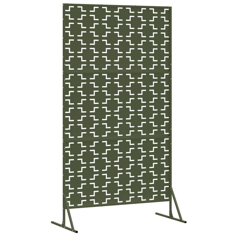 Vidaxl Fence Panel Single Panel Durable, Olive