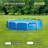Swimming Pool Solar Cover Tarp, Blue Bundled w/ Metal Above Ground Swimming Pool