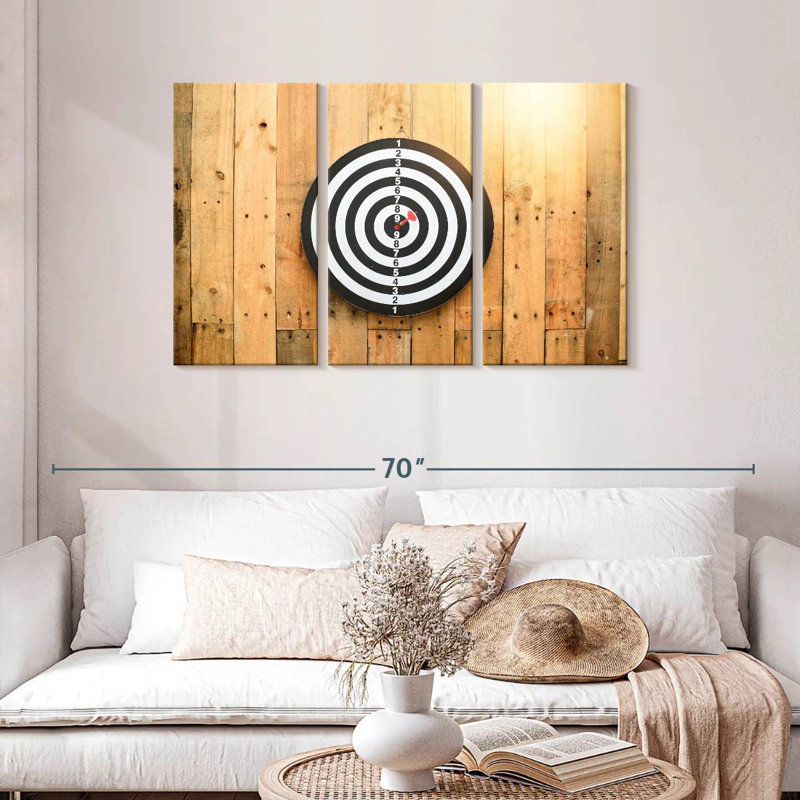 Jeu de fléchettes Senne Bullseye, H 28 po x l 45 po