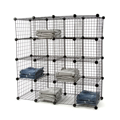 Unité de rangement en fil H 40 po x l 40 po x P 16 po