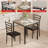 Space-Saving 3-Piece Dining Table Set for 2 – Modern Compact Square Table with 2 Chairs – Ideal for Small Kitchens, Dining Rooms-928133741