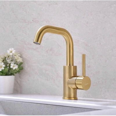 Robinet pour salle de bain à poignée latérale
