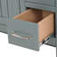 Meuble-lavabo simple 42,5 po avec plateau en marbre de culture-691546012
