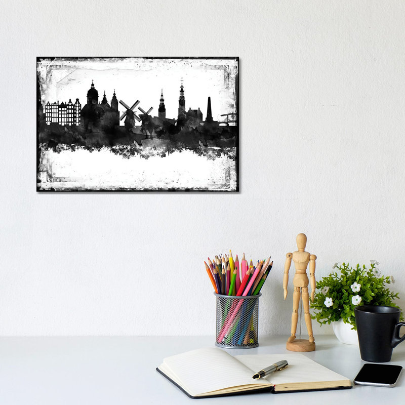 Brownish Iceland Map by WallDecorAddict - Gallery-Wrapped Canvas Giclée on Canvas, Wrapped Canvas, 20.32 cm H x 30.48 cm W