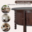 Table basse ronde avec rangement-454636322