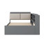 Practical Platform Bed With Pull Out Trundle Shelving Units And Storage Headboard-69405695