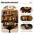 Modern Minimalist Natural - Coloured Red Oak Sofa Side Table with Storage