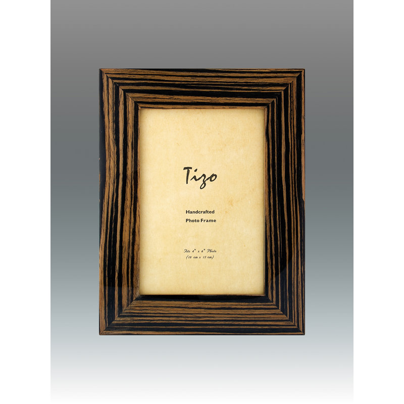 Rectangle Picture Frame, Dark Brown, 4" x 6"