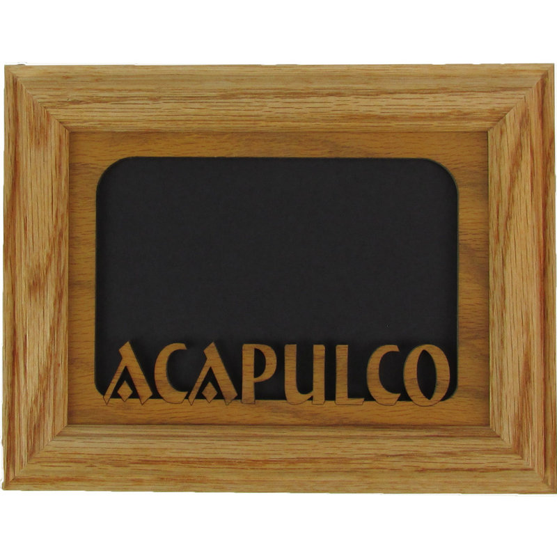 Oak Solid Wood Picture Frame with Mat