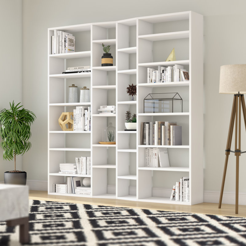 Bibliothèque Napolitano H 88 "x l 84", Blanc mat