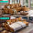Sherry 106“ U Shaped Corduroy Sleeper Sectional With Storage Chaise & Usb Charging-121418293-126733096