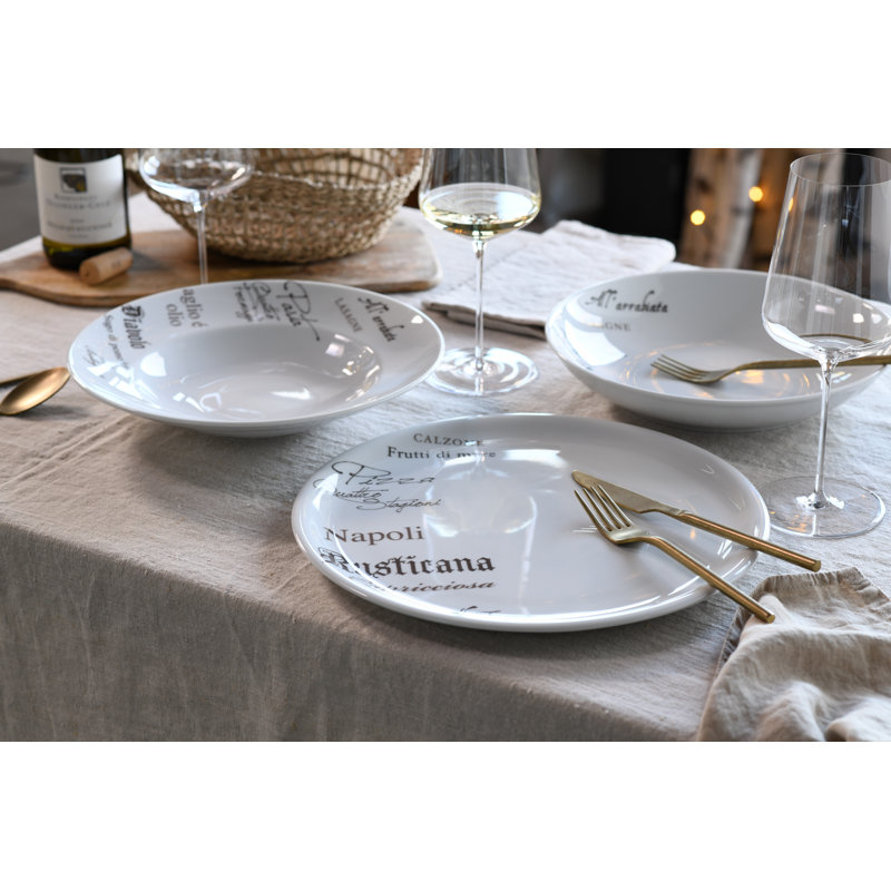 Creatable Europa Gustoso Porcelain Pasta Plate