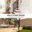 1-2 Step Handrails for Outdoor Steps, Deck Stair Railing, Black-107967400