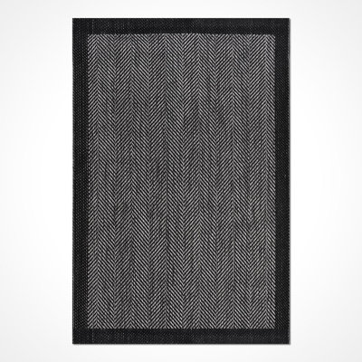 Tapis gris moderne lavable à la machine