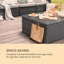 Theia Square Wicker Outdoor Coffee Table , 67cm cm W 65cm cm D-42115024