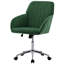 Siège ergonomique pour la maison - velours, fonction pivotante, rembourrage confortable, magnifique chaise de bureau en velours à base dorée réglable et base solide, soulage les points