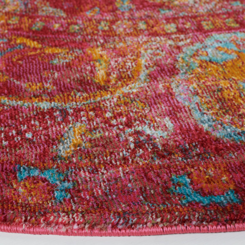 Marques Performance Oriental Rug, Round 6'7"