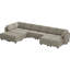 169.4” reversible modular sofa in real velvet Wylodene-1660643709