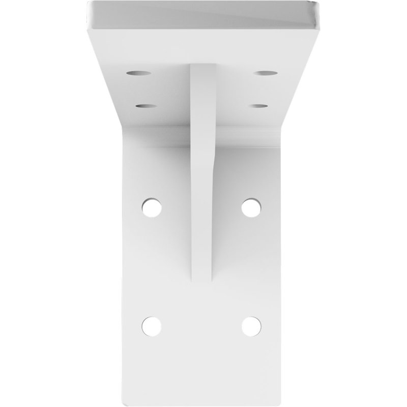 Support en acier Embrey, H 3,75 po x l 2 po x P 6 po, Apprêt blanc