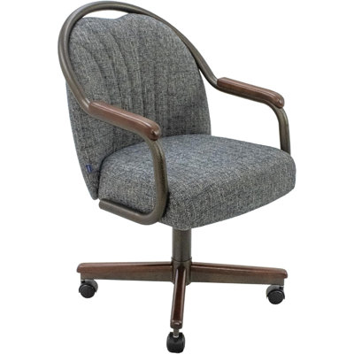 Swivel-Tilt Caster Casual Dining Chair in Ravenrock Indigo