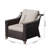 Wicker Outdoor Lounge Chair With Cushions-557693214