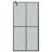 Chowchilla 31.5'' W 76.8'' H Semi-Frameless Rectangle Shower Enclosure-128784130-128784133