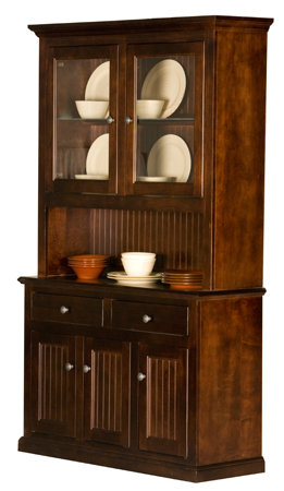 45.75'' Solid Wood Sideboard, Wood, Caribbean Rum