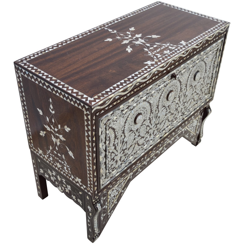 Syrian 39'' W Solid Wood Console Table