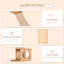 Tour pour chat à activité murale multi-niveaux avec poteaux à griffes recouverts de sisal et espace intérieur