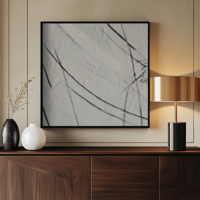 Scratched par Alma Studio - reproduction d'art moderne minimaliste moderne avec lignes géométriques