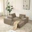 Canapé modulaire 110 po Cloud, canapé désossé, sans assemblage, 3 places avec repose-pieds et 2 coussins pour les salons et les chambres - gris-520529373-520529370-520529371
