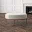 Urban Round Leather Ottoman