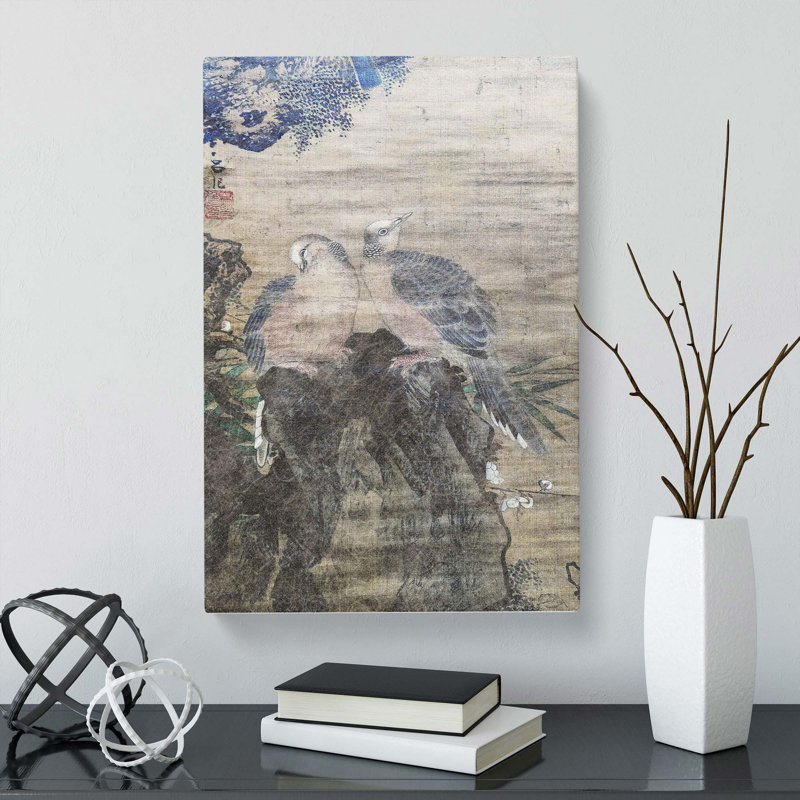 Birds by Lu Ji - Wrapped Canvas Painting, 60cm H x 40cm W x 3cm D