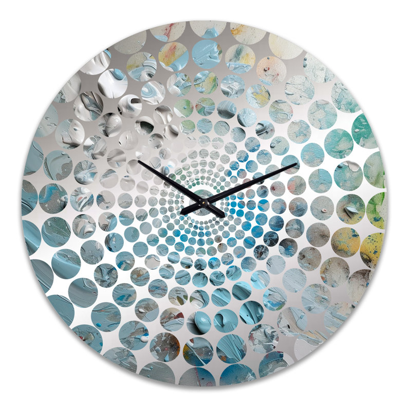 Yassen - Horloge murale peinture abstraite, Très grand